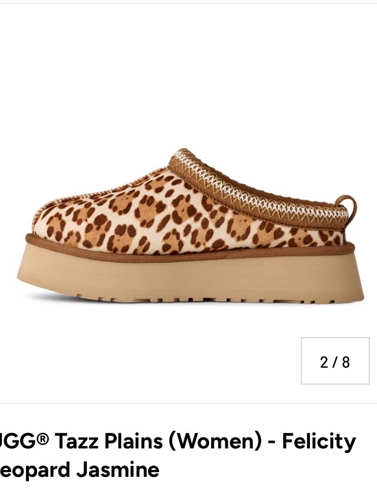UGG Shoes - UGG Tazz Plains Mules - Leopard Print Brown/Tan